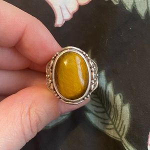 Tiger Eye Sterling Silver Ring
